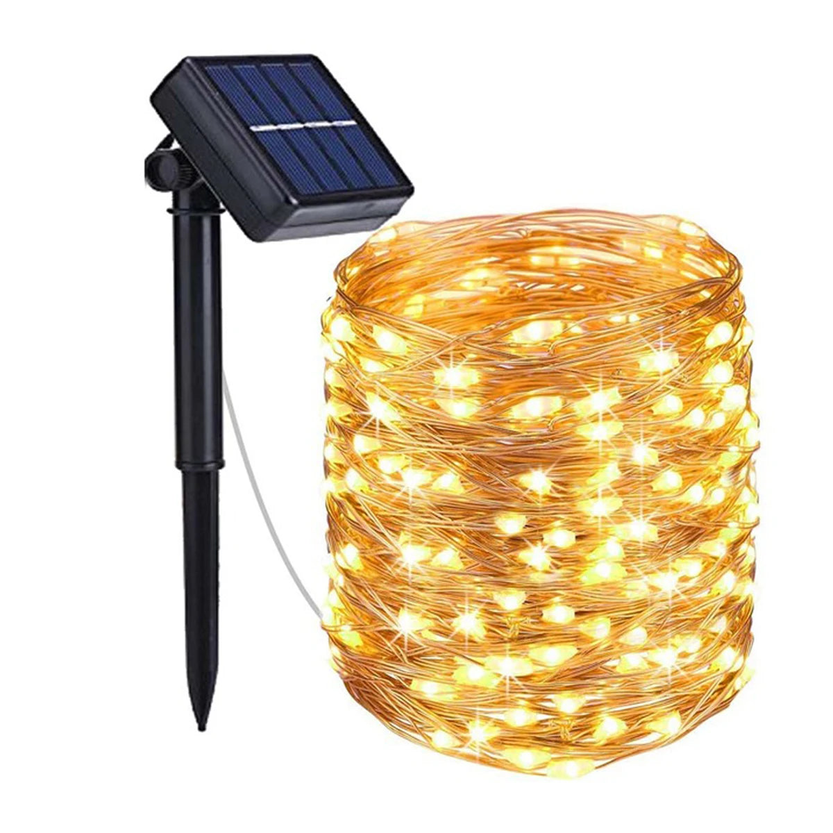 22M 200 LED Outdoor Waterproof Solar Lights String LED Light For Holiday and Christmas Decoration